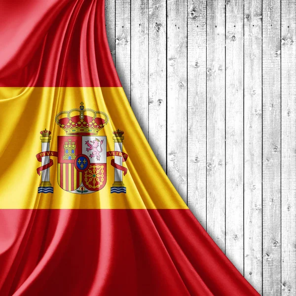 Flagge Spaniens Mit Kopierplatz Für Ihren Text Illustration — Stockfoto