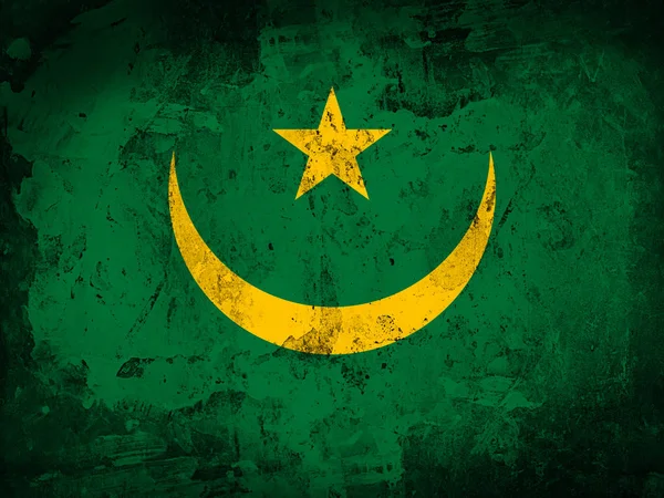 Mauritania Flag Copy Space Your Text Images — Stock Photo, Image