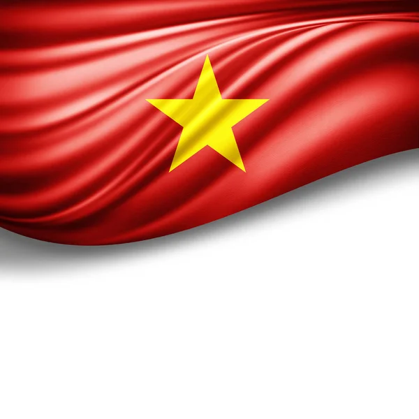 Flaggan Vietnam Med Kopia Utrymme För Din Text Illustration — Stockfoto