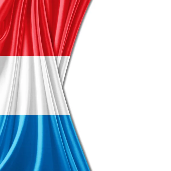 Прапор Люксембургу Копією Простір Вашої Ілюстрації Тексту — стокове фото