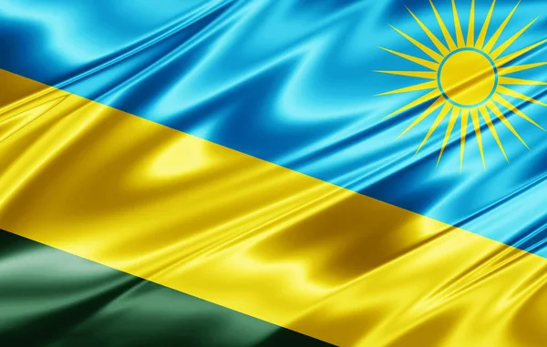 Σημαία Της Ρουάντα Αντίγραφο Χώρο Για Κείμενο Απεικόνιση — Φωτογραφία Αρχείου