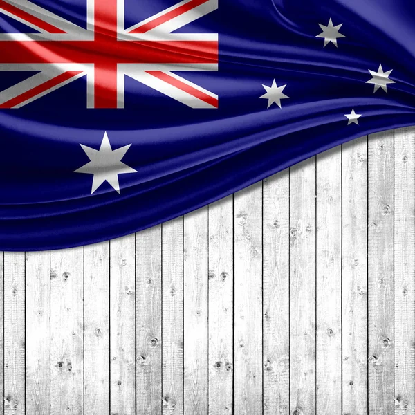 Vlajka Austrálie Kopie Prostor Pro Ilustraci Textu — Stock fotografie