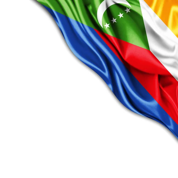 Bandera Comoras Con Espacio Copia Para Texto Ilustración —  Fotos de Stock
