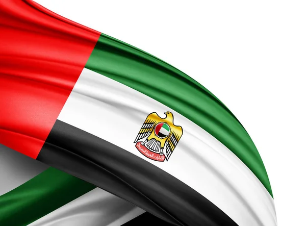 Bandera Emiratos Árabes Unidos Con Espacio Copia Para Texto Ilustración — Foto de Stock