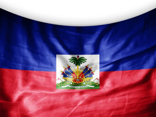 Bandera Haití Con Espacio Para Copiar Texto Ilustración —  Fotos de Stock