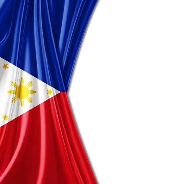 Bandera Filipinas Con Espacio Copia Para Texto Ilustración — Foto de Stock
