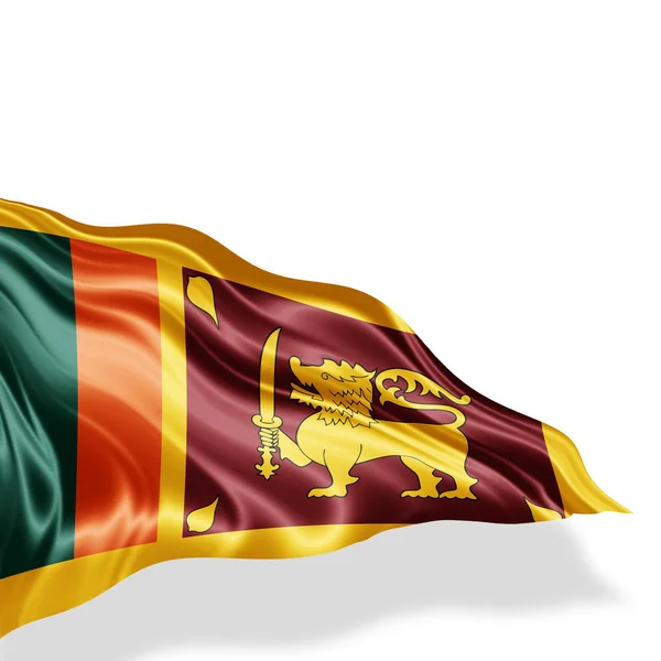 Bandeira Sri Lanka Com Espaço Cópia Para Seu Texto Ilustração — Fotografia de Stock