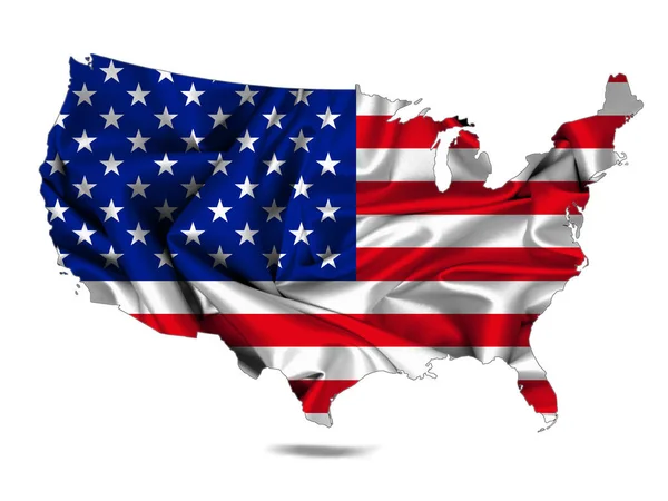 Flag Usa Copy Space Your Text Illustration — Stock Photo, Image