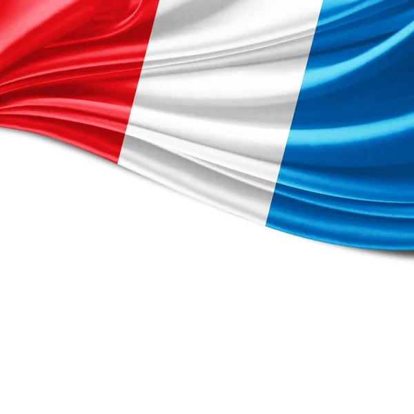 Флаг Люксембурга Местом Копирования Текста Иллюстрация — стоковое фото