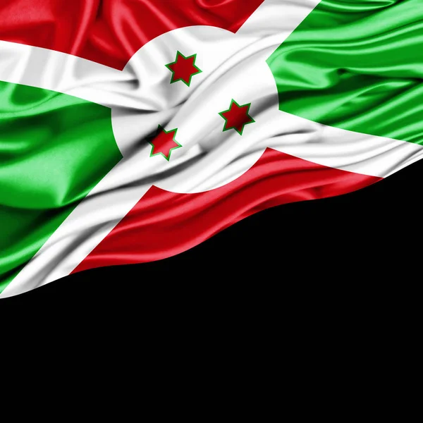 Vlag Van Burundi Met Kopie Ruimte Voor Tekst Illustratie — Stockfoto