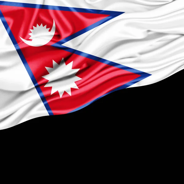 Flag Nepal Copy Space Your Text Illustration — Stock Photo, Image