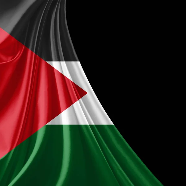 Flag Palestine Copy Space Your Text Illustration — Stock Photo, Image
