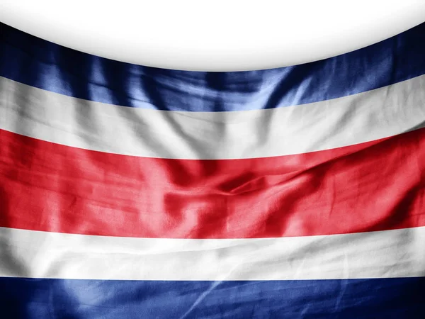 Vlag Van Costa Rica Met Kopie Ruimte Voor Tekst Illustratie — Stockfoto