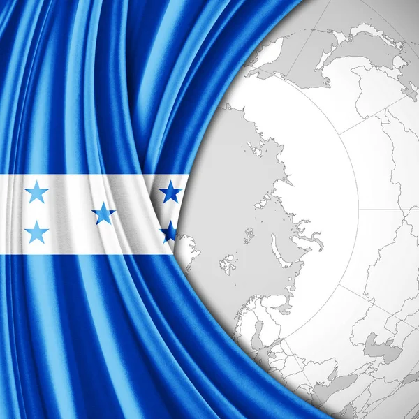 Bandera Honduras Con Espacio Copia Para Texto Ilustración — Foto de Stock