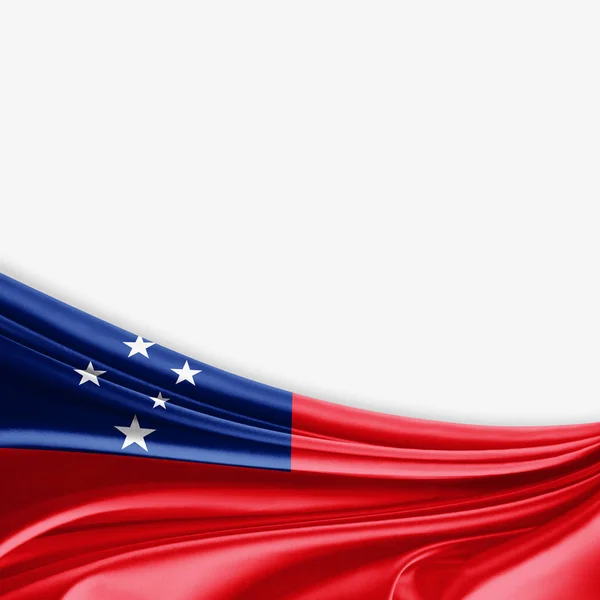 Bandera Samoa Con Espacio Copia Para Texto Ilustración —  Fotos de Stock