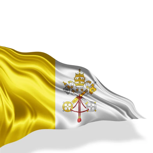 Bandera Ciudad Del Vaticano Con Espacio Para Copiar Texto Imágenes —  Fotos de Stock