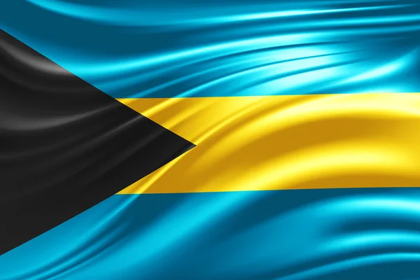 Bandeira Bahamas Com Espaço Cópia Para Seu Texto Ilustração — Fotografia de Stock