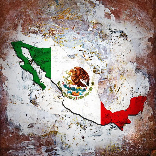 Flag Mexico Copy Space Your Text Illustration — Stock Photo, Image