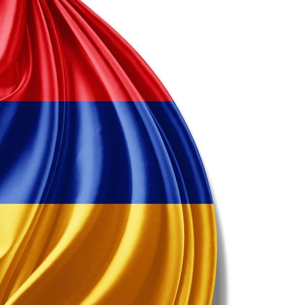 Flaga Armenii Kopia Miejsce Twój Tekst Ilustracje — Zdjęcie stockowe