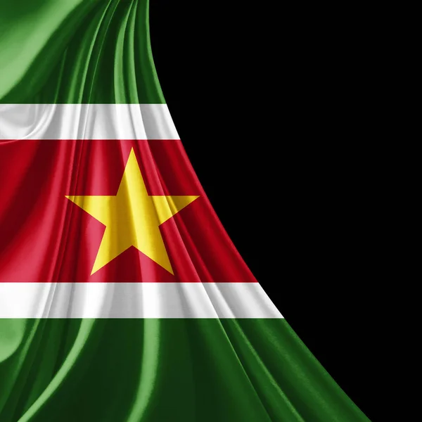 Flagge Von Surinam Mit Kopierplatz Für Ihren Text Illustration — Stockfoto