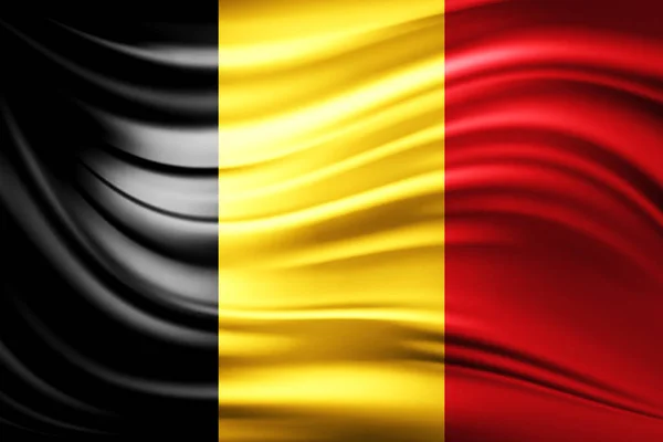 Flagge Belgiens Mit Kopierplatz Für Ihren Text Illustration — Stockfoto