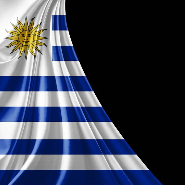 Bandera Uruguay Con Espacio Para Copiar Texto Ilustración —  Fotos de Stock