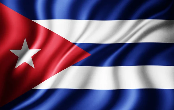 Vlajka Kuby Kopií Prostor Pro Ilustraci Textu — Stock fotografie
