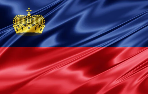 Bandeira Liechtenstein Com Espaço Cópia Para Seu Texto Ilustração — Fotografia de Stock