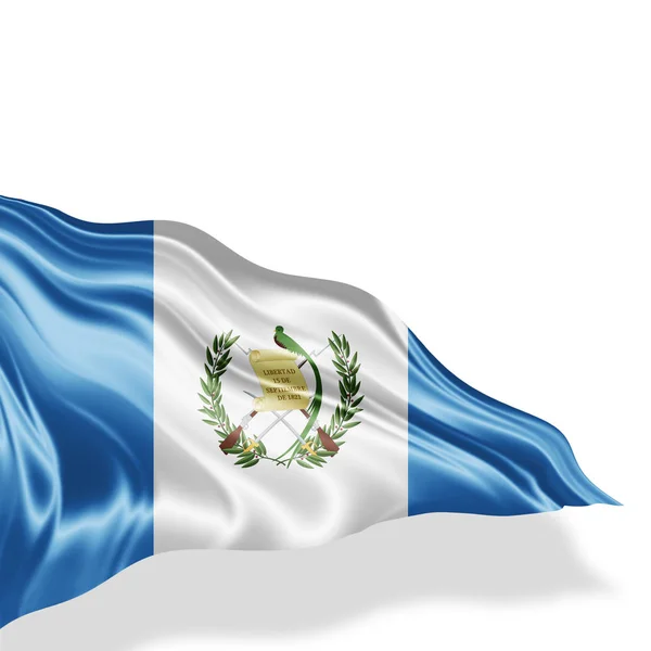 Drapeau Guatemala Avec Espace Copie Pour Votre Texte Sur Fond — Photo