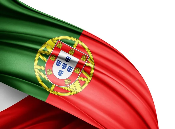 Portekiz Bayrağı Ile Kopya Alanı Metin Çizim Için — Stok fotoğraf