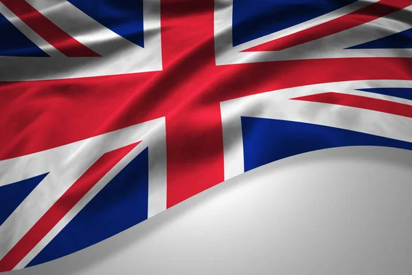 Vlajka Spojeného Království Kopií Prostor Pro Ilustraci Textu — Stock fotografie
