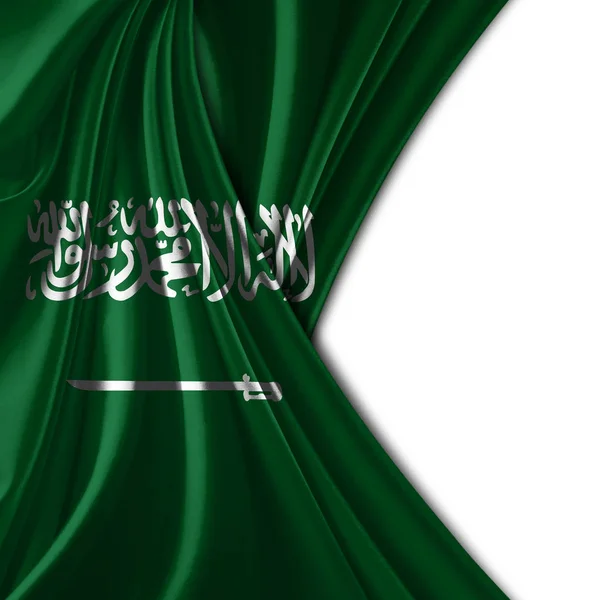 Flagge Von Saudi Arabien Mit Kopierplatz Für Ihren Text Illustration — Stockfoto