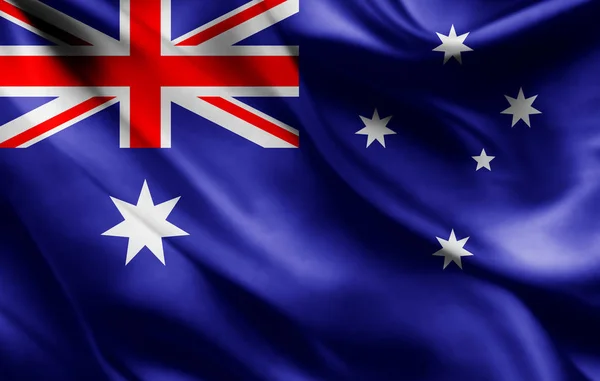 Bandera Australia Con Espacio Copia Para Texto Ilustración —  Fotos de Stock