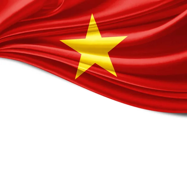 Vietnam Bayrağı Ile Kopya Alanı Metin Çizim Için — Stok fotoğraf