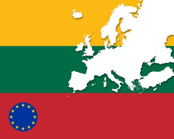 Lithuania Flag Copy Space Your Text Images — Stock Photo, Image
