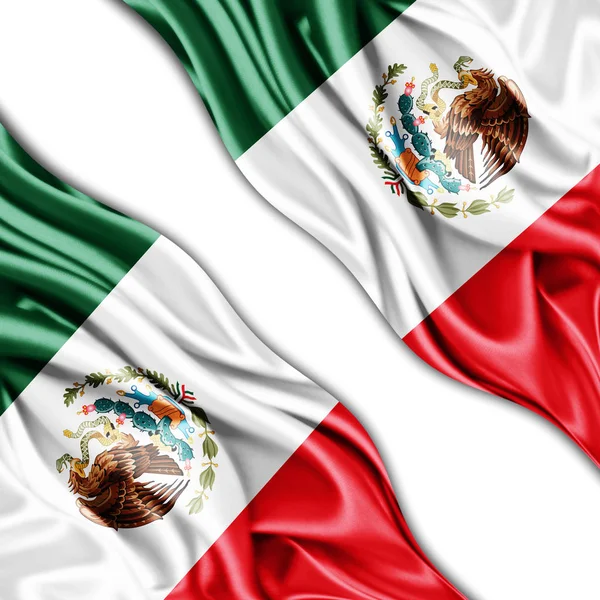 Bandeira México Com Espaço Cópia Para Seu Texto Ilustração — Fotografia de Stock