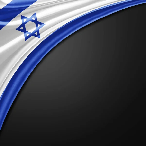 Israel Flagge Mit Kopierplatz Für Ihren Text Illustration — Stockfoto