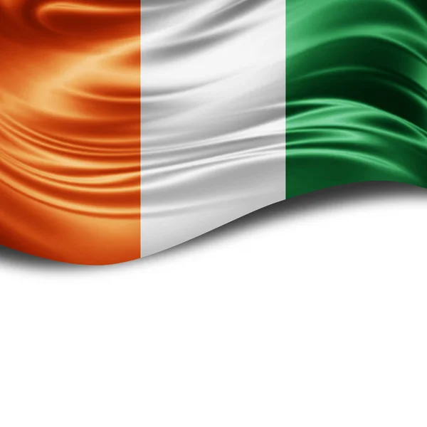 Bandera Costa Marfil Con Espacio Copia Para Texto Ilustración —  Fotos de Stock