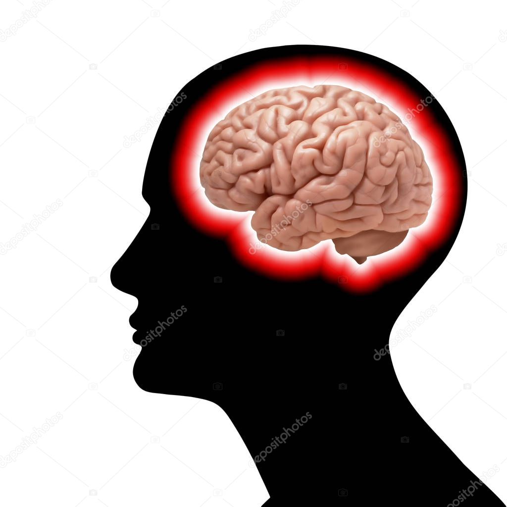  human brain background - 3D illustration