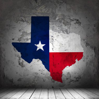 Texas arka plan kopya alanı için metin - 3d çizim ile    