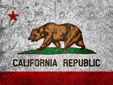 California bayrağı ile kopya alanı metin veya resimler 