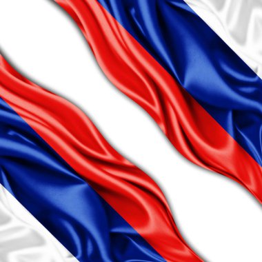 Rusya bayrağı ile kopya alanı metin - 3d çizim için    