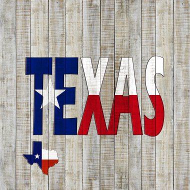 Texas arka plan kopya alanı için metin - 3d çizim ile    