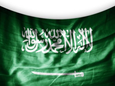 Suudi Arabistan bayrağı ile kopya alanı metin - 3d çizim için    