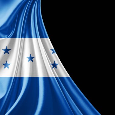 Honduras bayrağı ile kopya alanı metin - 3d çizim için    