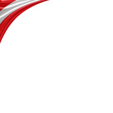 Avusturya bayrağı ile kopya alanı metin - 3d çizim için    