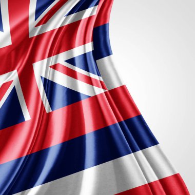 Hawaii bayrağı ile kopya alanı metin - 3d çizim için    