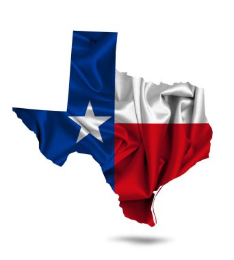 Texas bayrağı ile kopya alanı metin veya resimler 