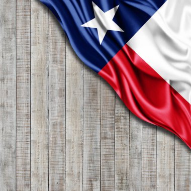 Texas bayrağı ile kopya alanı metin - 3d çizim için    