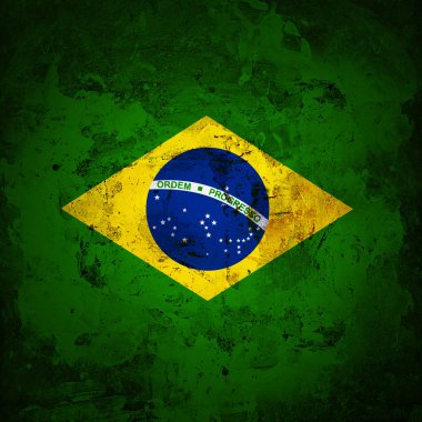 Brezilya bayrağı ile kopya alanı metin veya resimler